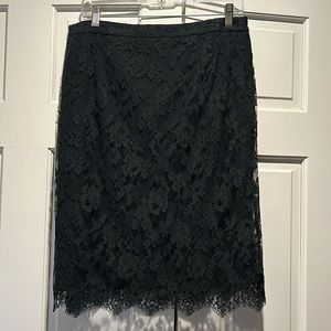 Theory lace pencil skirt
